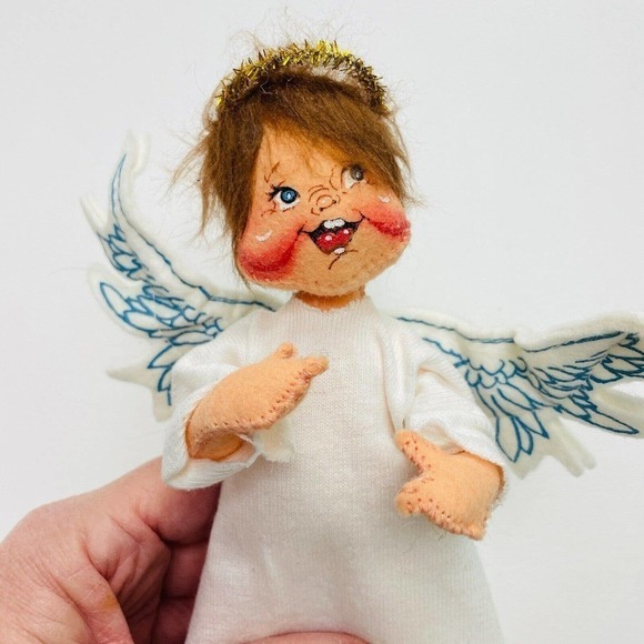 Vintage Annalee Standing Christmas Angels 1989 & 1994 7"-9" Tall Pair of 2 USA - Picture 7 of 11
